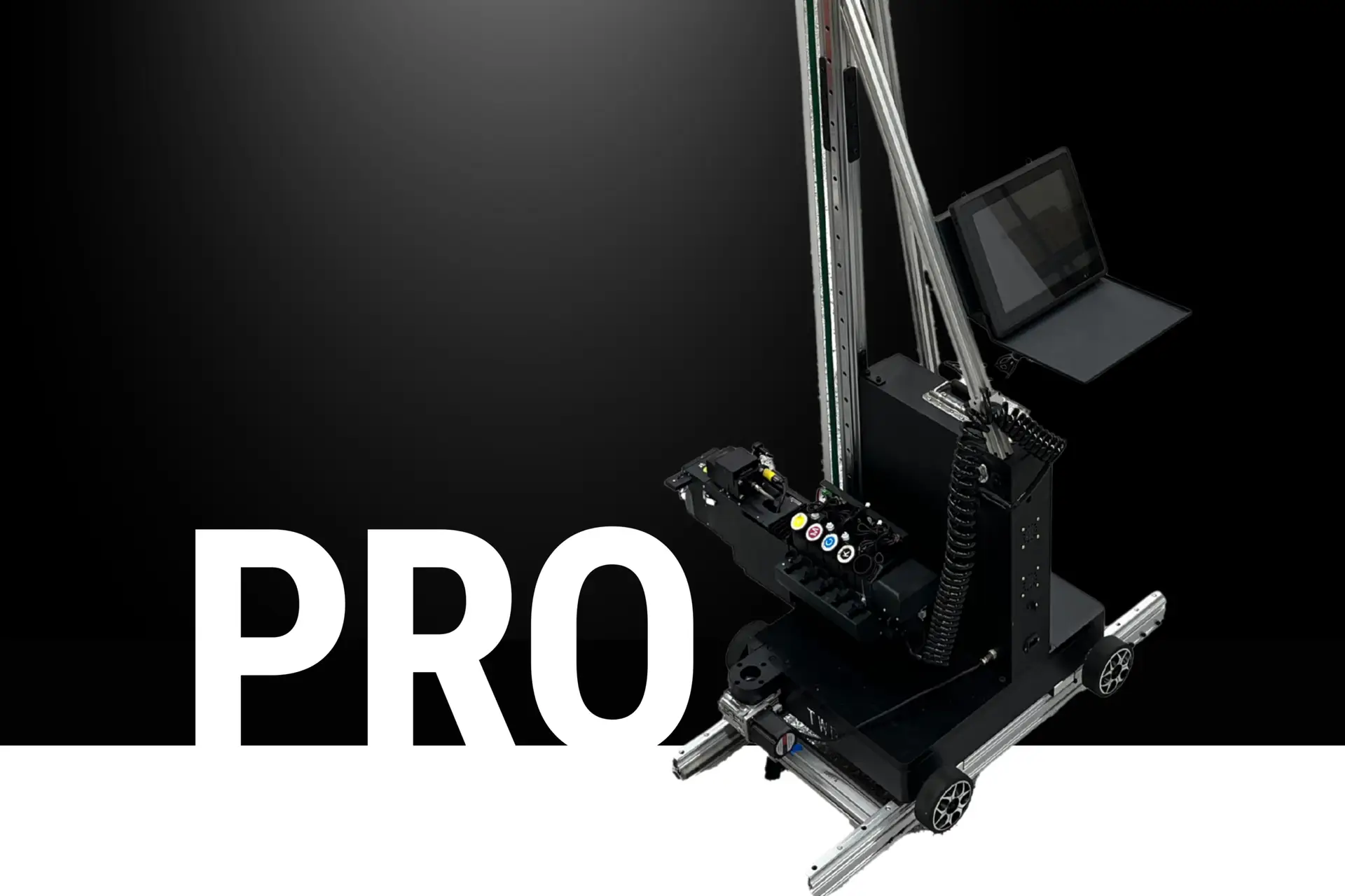 TWP WP-UV-PRO wall printer with Epson i3200 printhead, onboard touchscreen, and CMYK plus white UV ink system