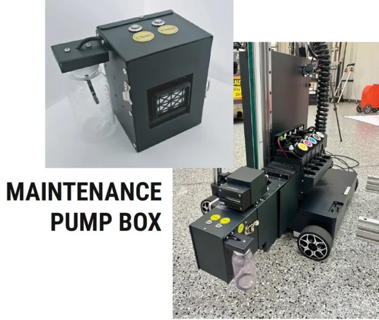 Ink pump box that circulates ink every twelve hours