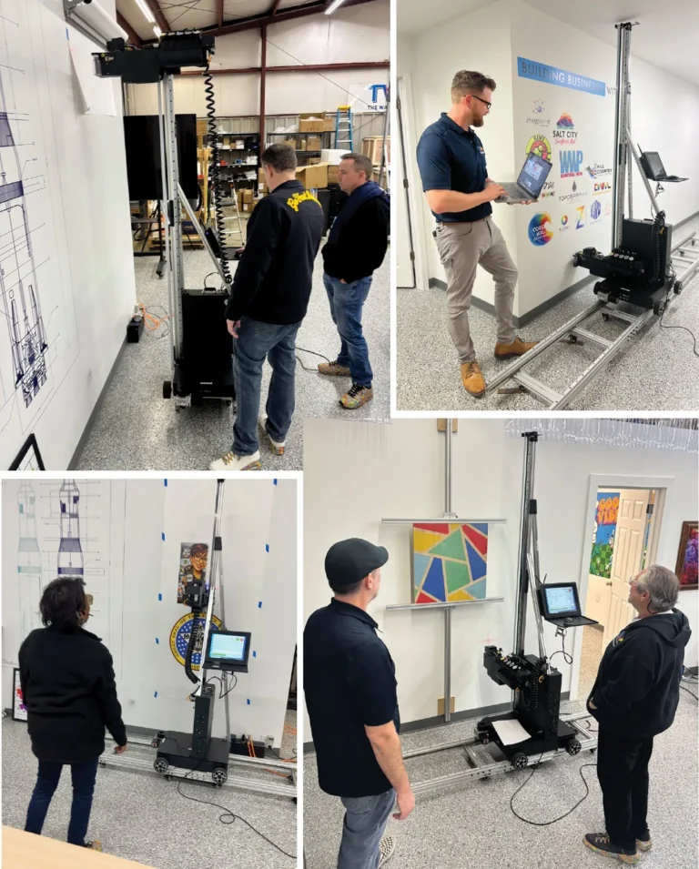 Operators training on the printer in Wilmington, NC