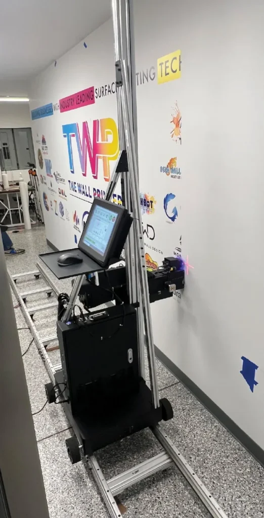 Printer in the Wilmington showroom