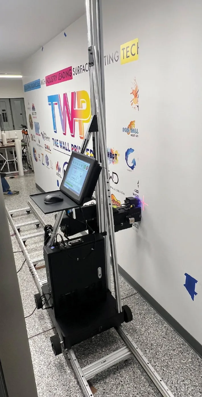 Printer in the Wilmington showroom